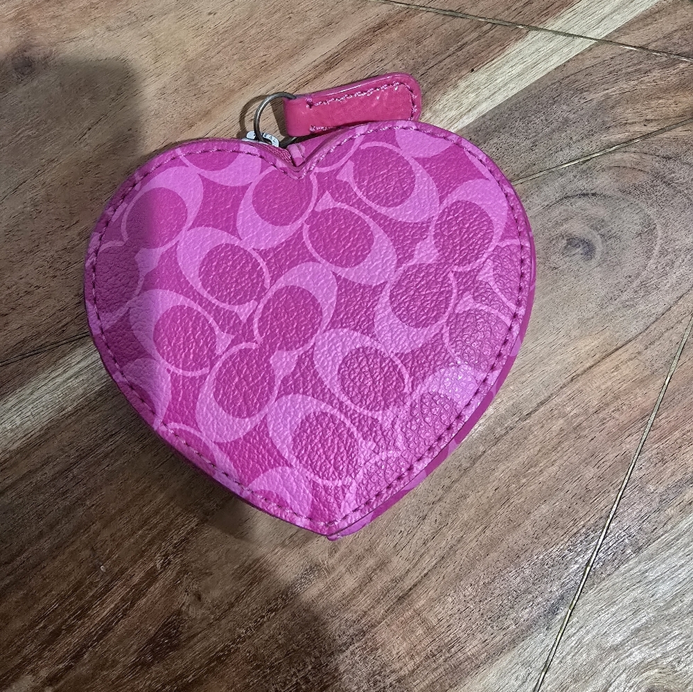 Coach Coin Purse Heart Shaped